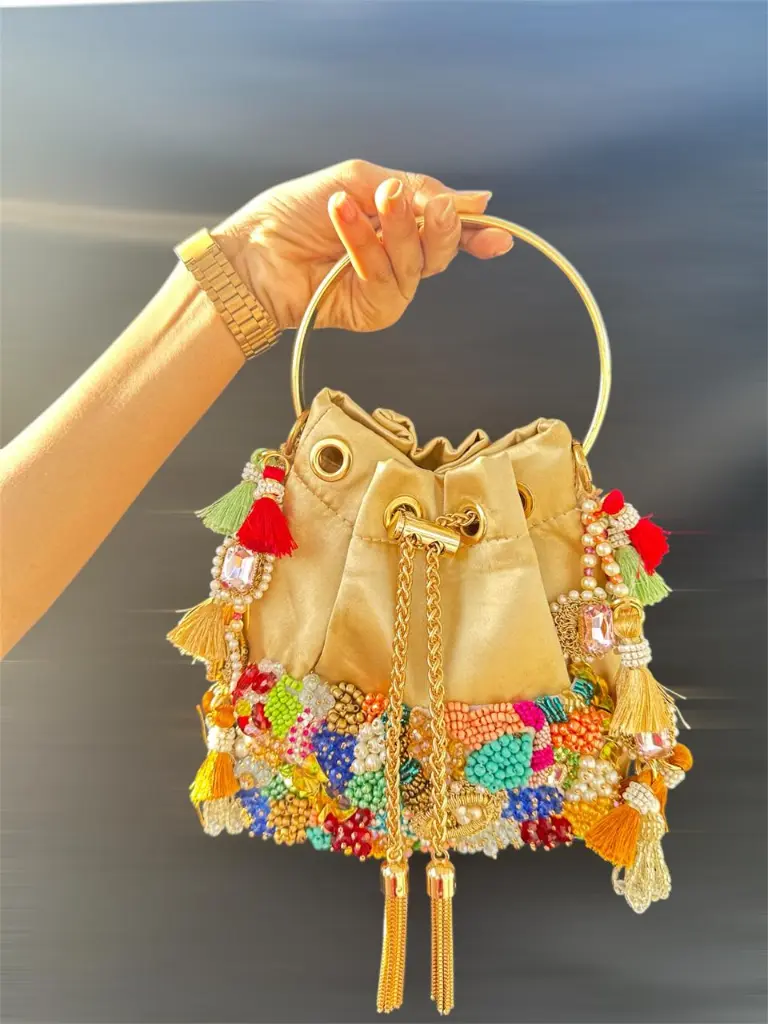 Tassel Golden Bag